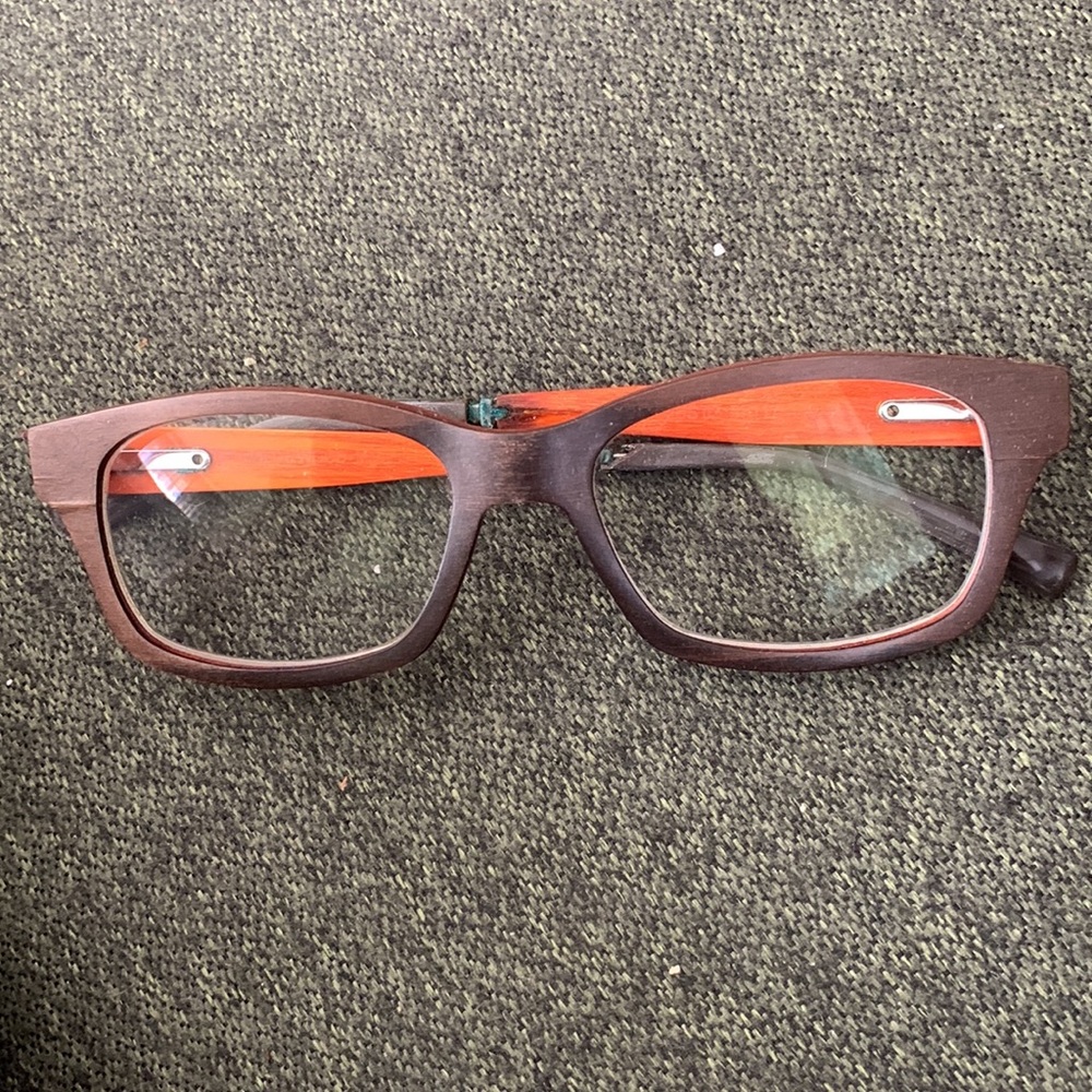 Gold Wood eyeglasses
